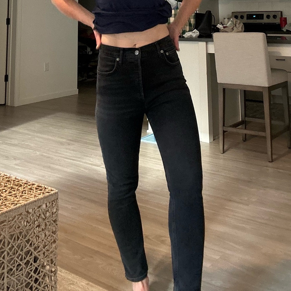 AGOLDE Riley Cropped Denim - Picture 3 of 5